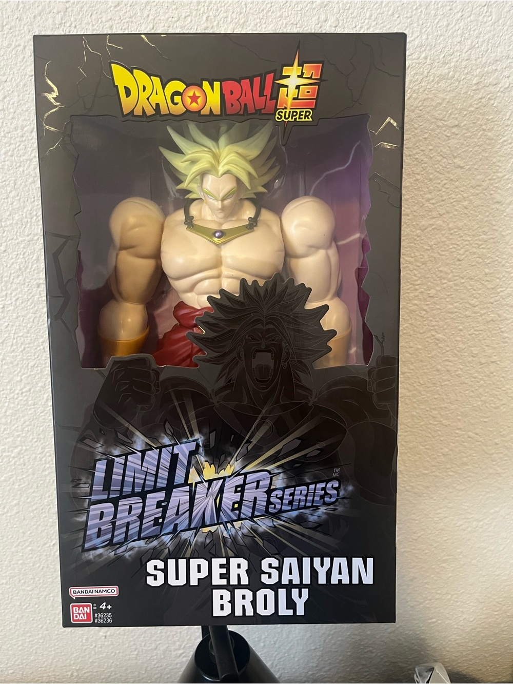 Bandae Dragon Ball Super Limit Breaker Series Super Saiyon Broly Action Figure.